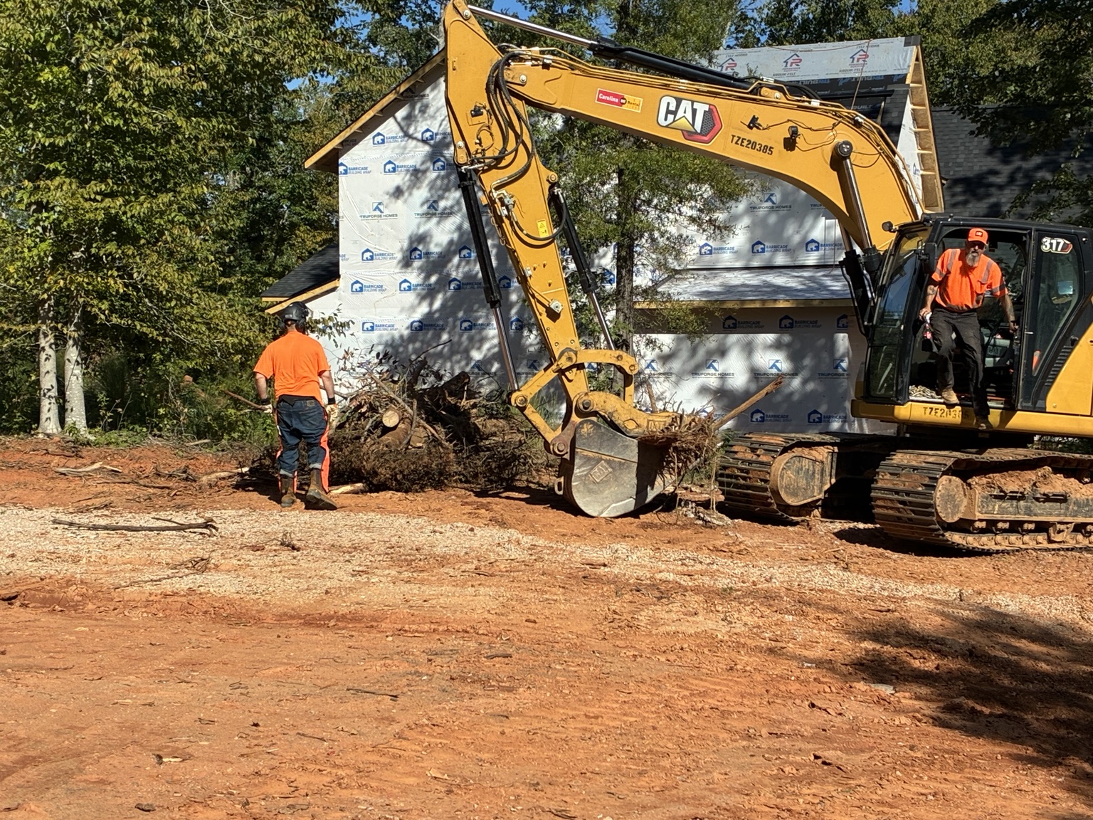 Macon Land and Site Development project photography: grading, excavation, clearing and construction site preparation