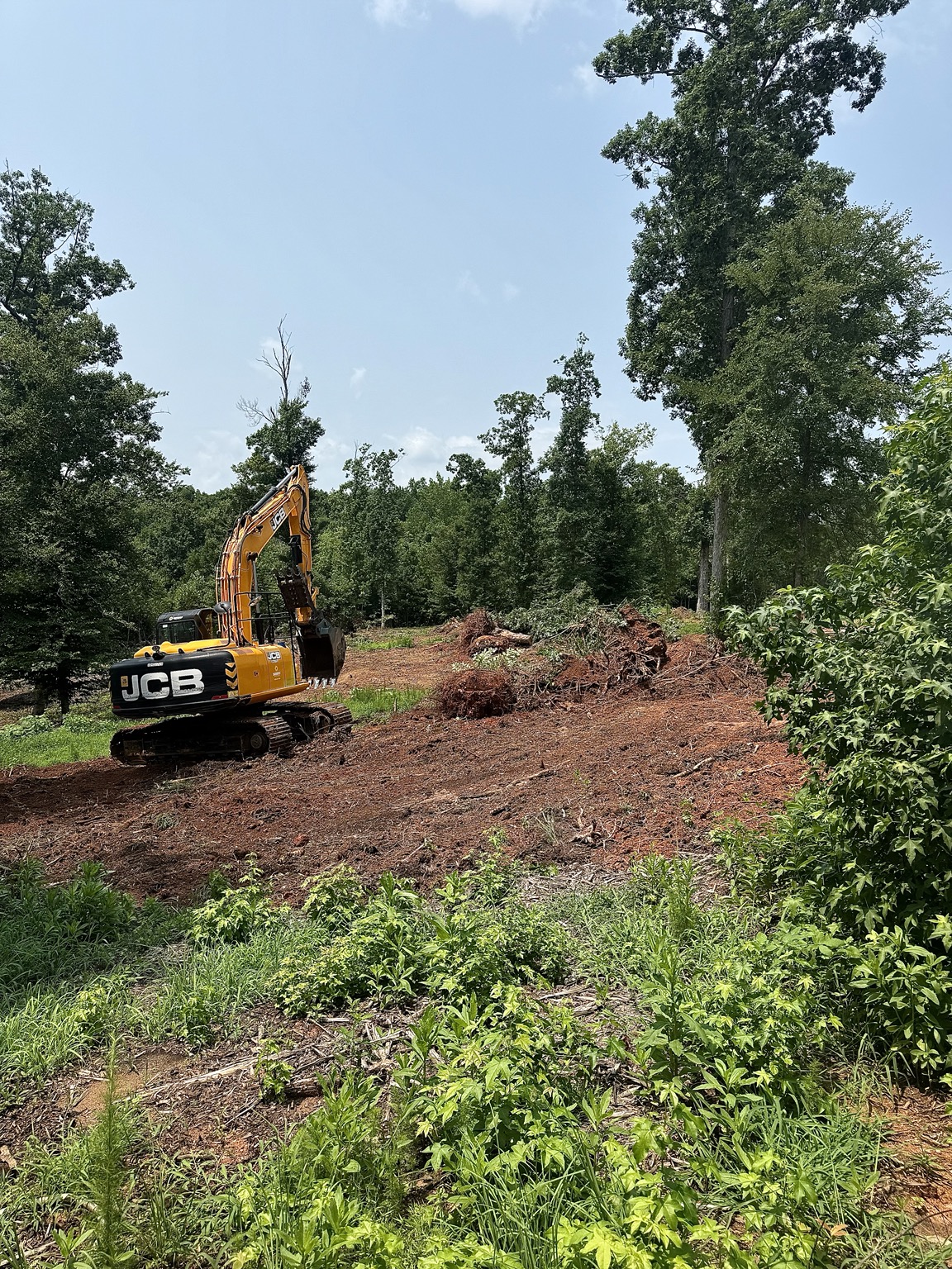 Macon Land and Site Development project photography: grading, excavation, clearing and construction site preparation