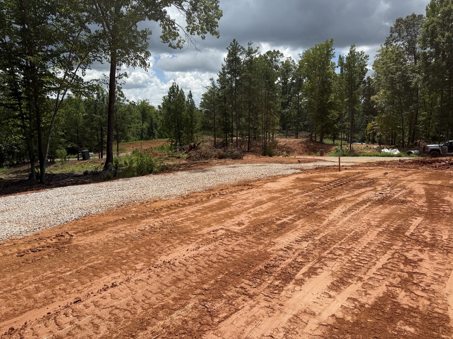 Macon Land and Site Development project photography: grading, excavation, clearing and construction site preparation