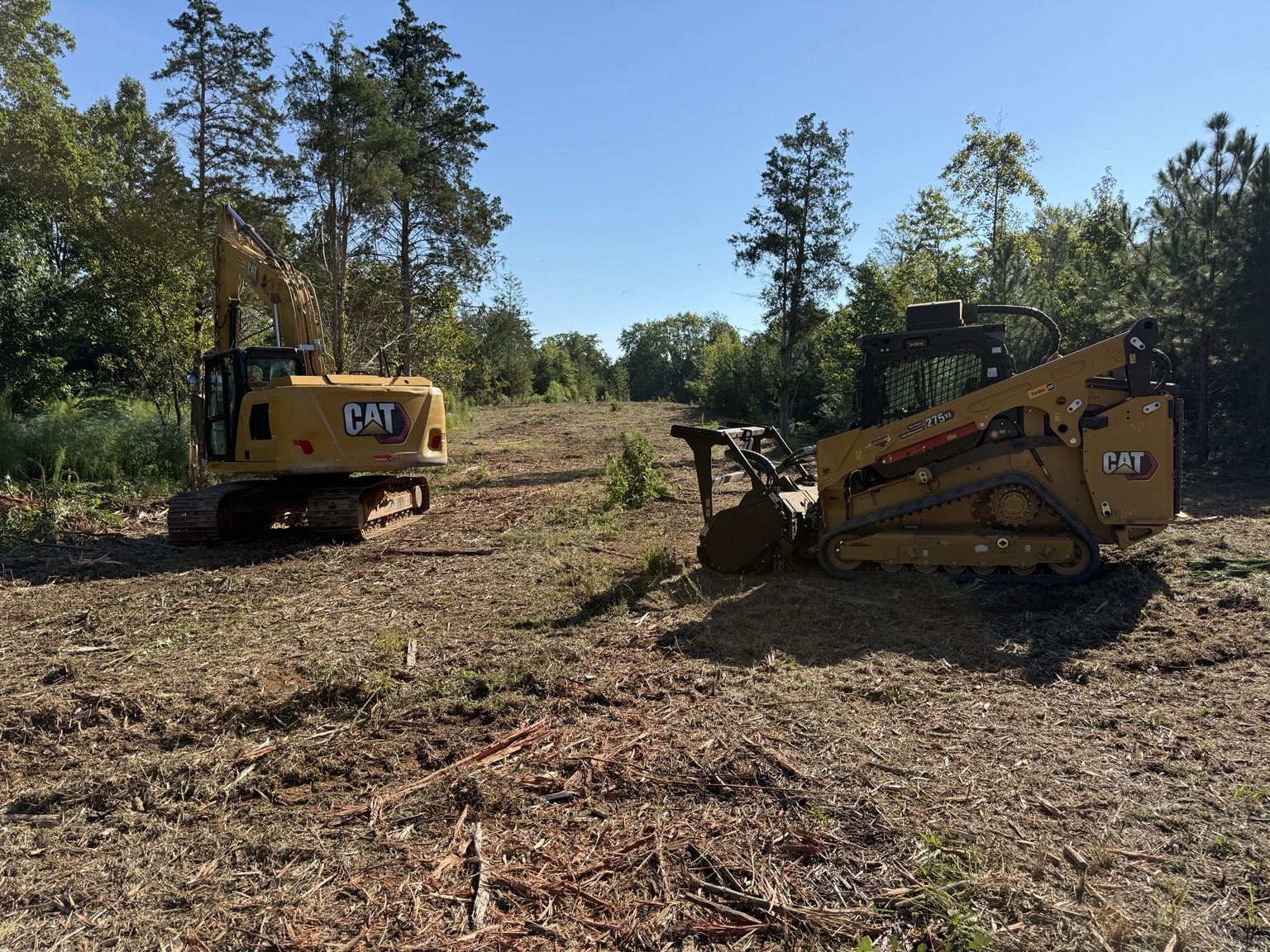 Macon Land and Site Development project photography: grading, excavation, clearing and construction site preparation